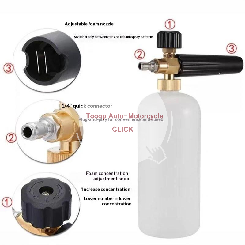Foam Cannon Pressure Washer Wide Mouth - Пеногенератор для мойки высокого давления 1000-3000