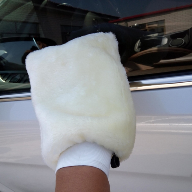 Car Detailing Wash Mitt Microfiber Wool - Перчатки для мойки автомобиля, мягкие шерстяные