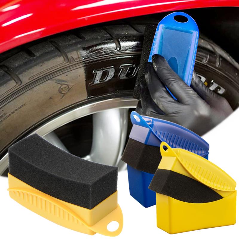 Изогнутая губка-аппликатор для – обзор и цена Tire Shine Applicator Curved Sponge Brush