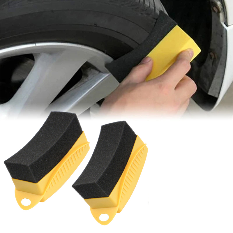 Изогнутая губка-аппликатор для – обзор и цена Tire Shine Applicator Curved Sponge Brush