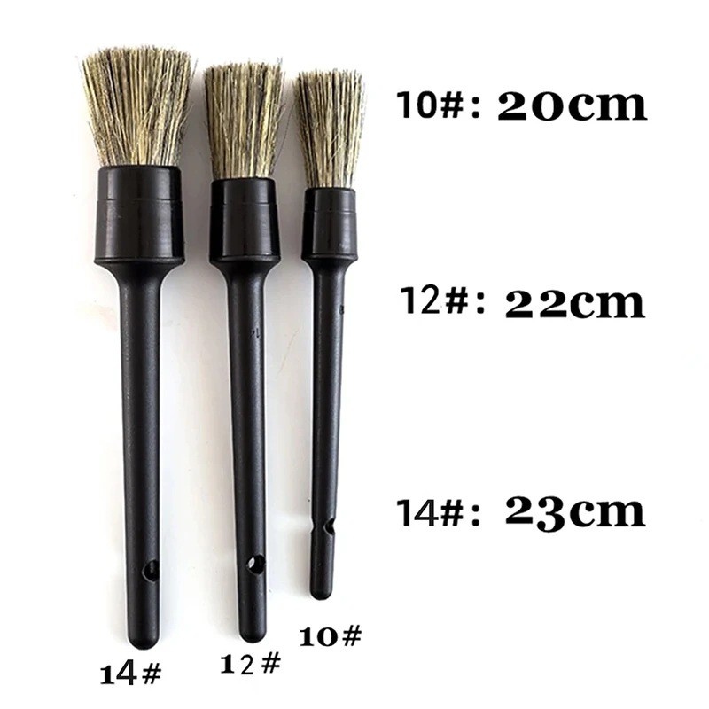 Набор из 50 штук: 3 щетки для  – обзор и цена Car Detailing Brush Set Boar Hair Interior