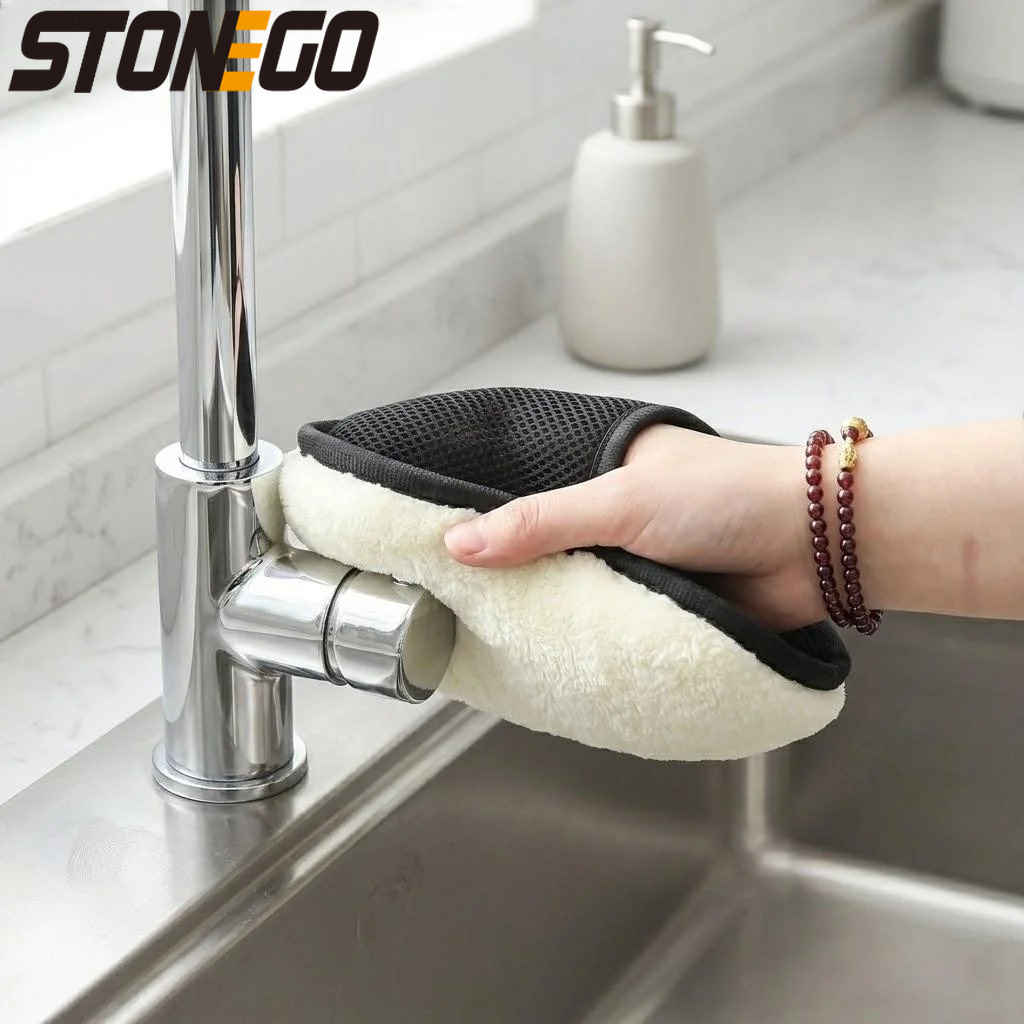 Премиальные перчатки из микроф – обзор и цена Car Detailing Wash Mitt Microfiber Wool