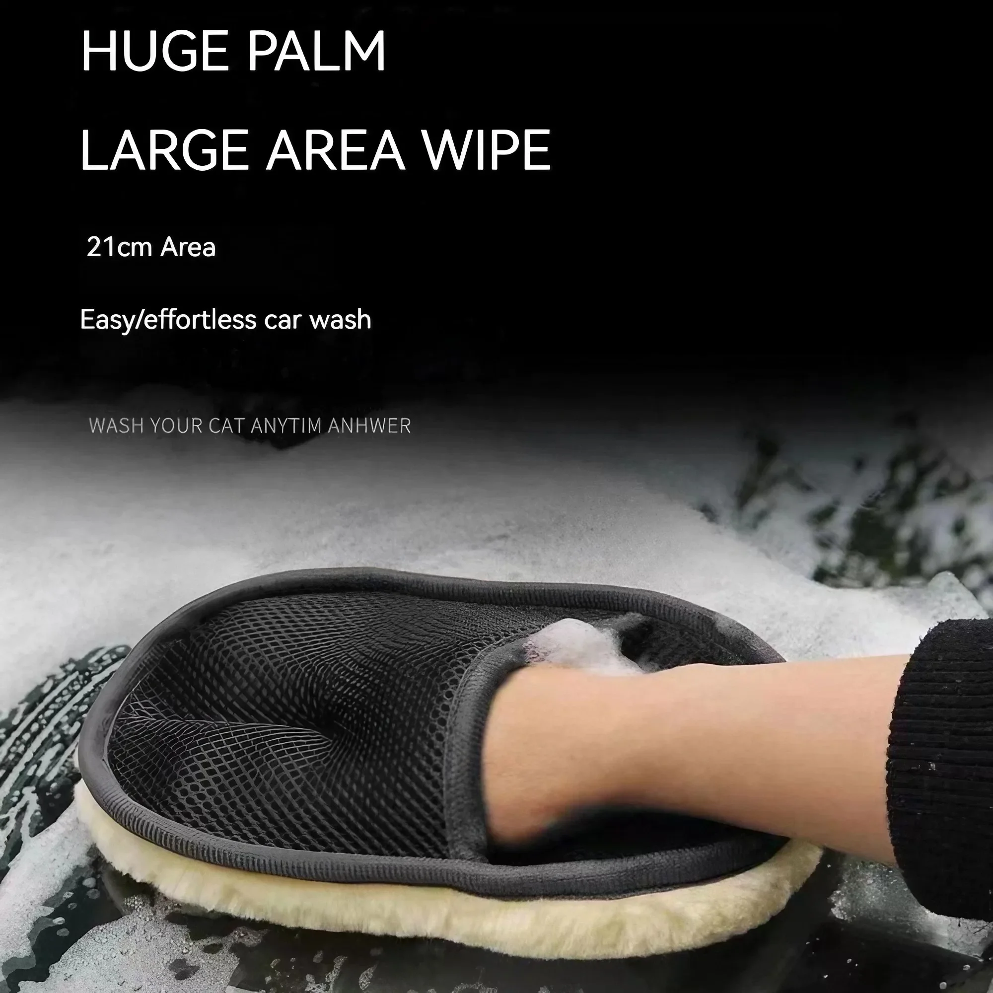 Премиальные перчатки из микроф – обзор и цена Car Detailing Wash Mitt Microfiber Wool