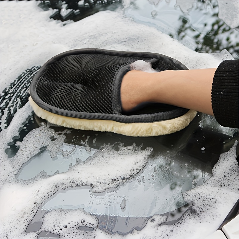 Микрофибровая перчатка для мой – обзор и цена Car Detailing Wash Mitt Microfiber Wool