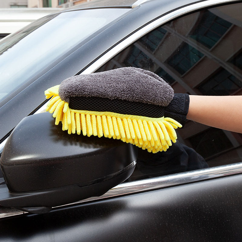 Водонепроницаемые перчатки из  – обзор и цена Car Detailing Wash Mitt Microfiber Wool