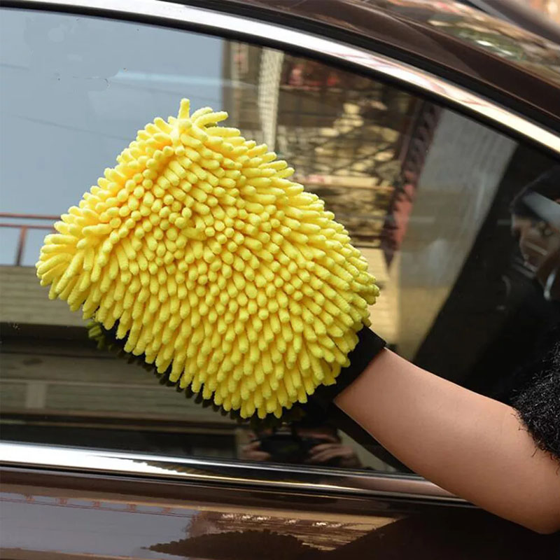 Водонепроницаемые перчатки из  – обзор и цена Car Detailing Wash Mitt Microfiber Wool