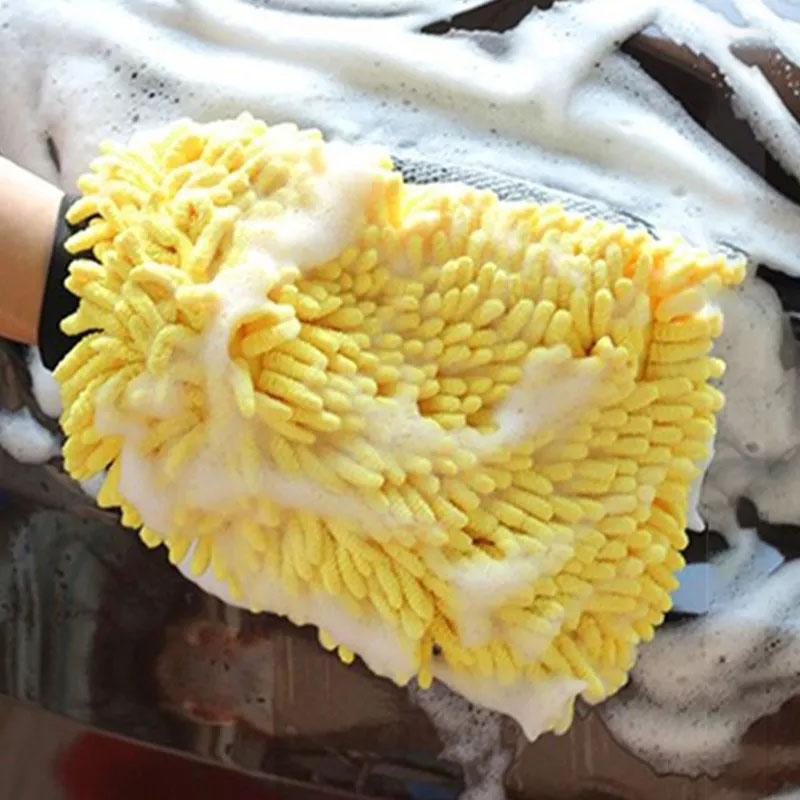 Водонепроницаемые перчатки из  – обзор и цена Car Detailing Wash Mitt Microfiber Wool