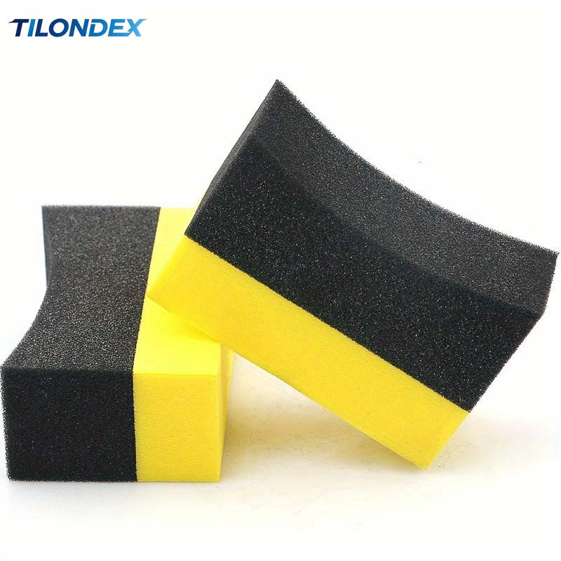 Набор из 1/2/6 изогнутых двухц – обзор и цена Tire Shine Applicator Curved Sponge Brush