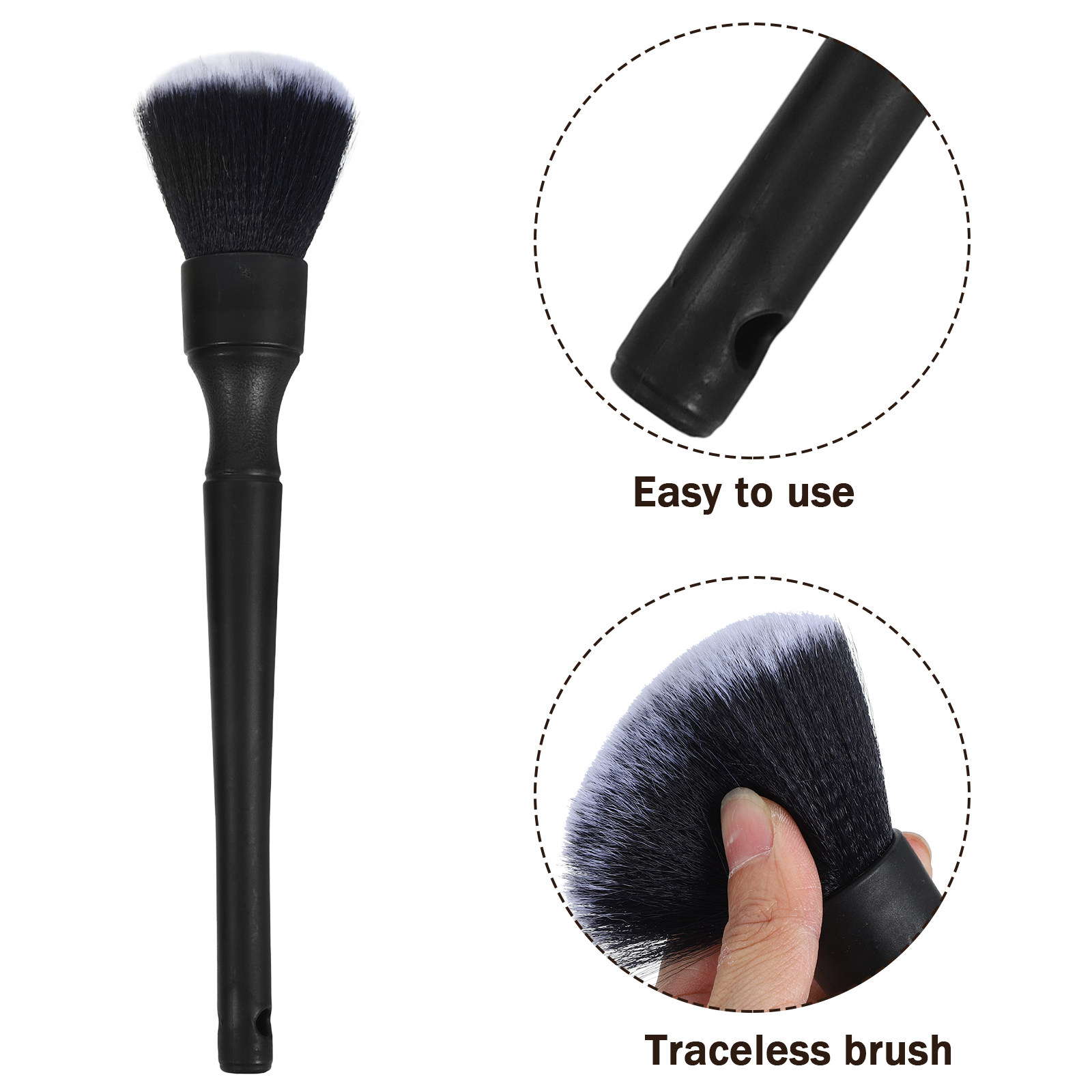 1 комплект кистей для детально – обзор и цена Car Detailing Brush Set Boar Hair Interior