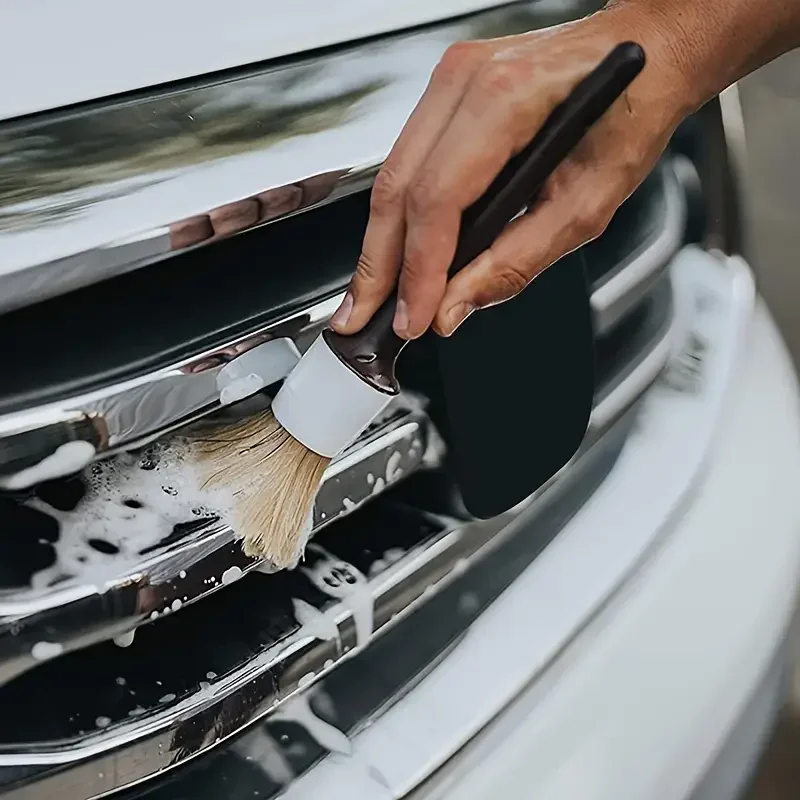 Набор из 3 щеток для детейлинг – обзор и цена Car Detailing Brush Set Boar Hair Interior