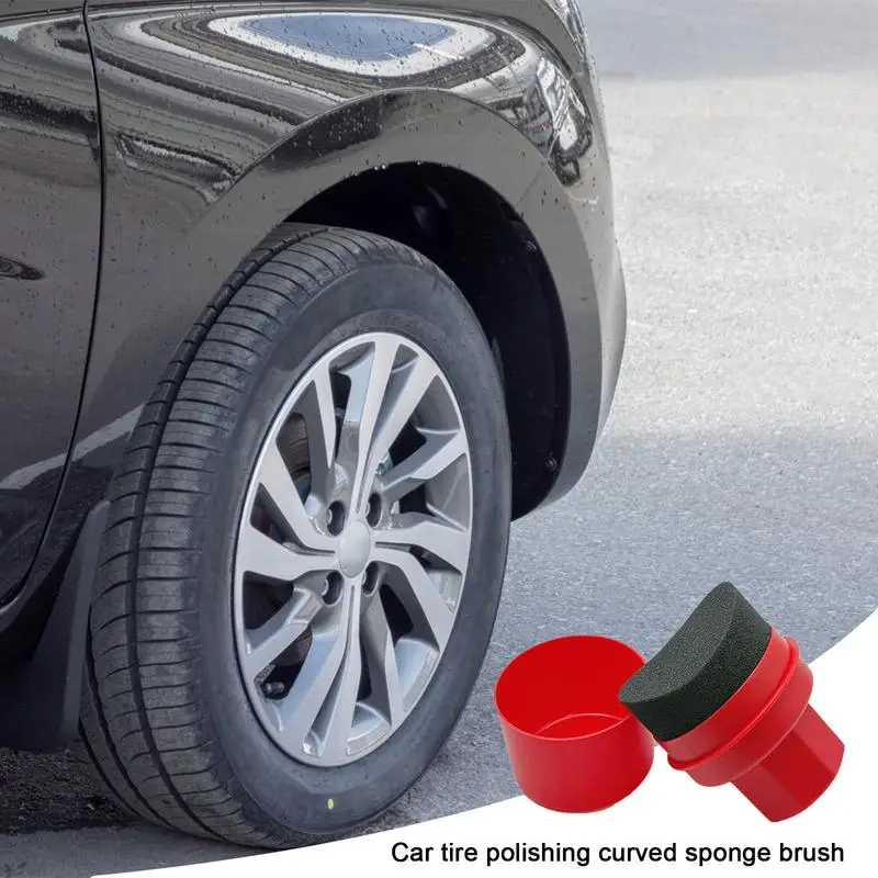 Губка для нанесения воска на ш – обзор и цена Tire Shine Applicator Curved Sponge Brush