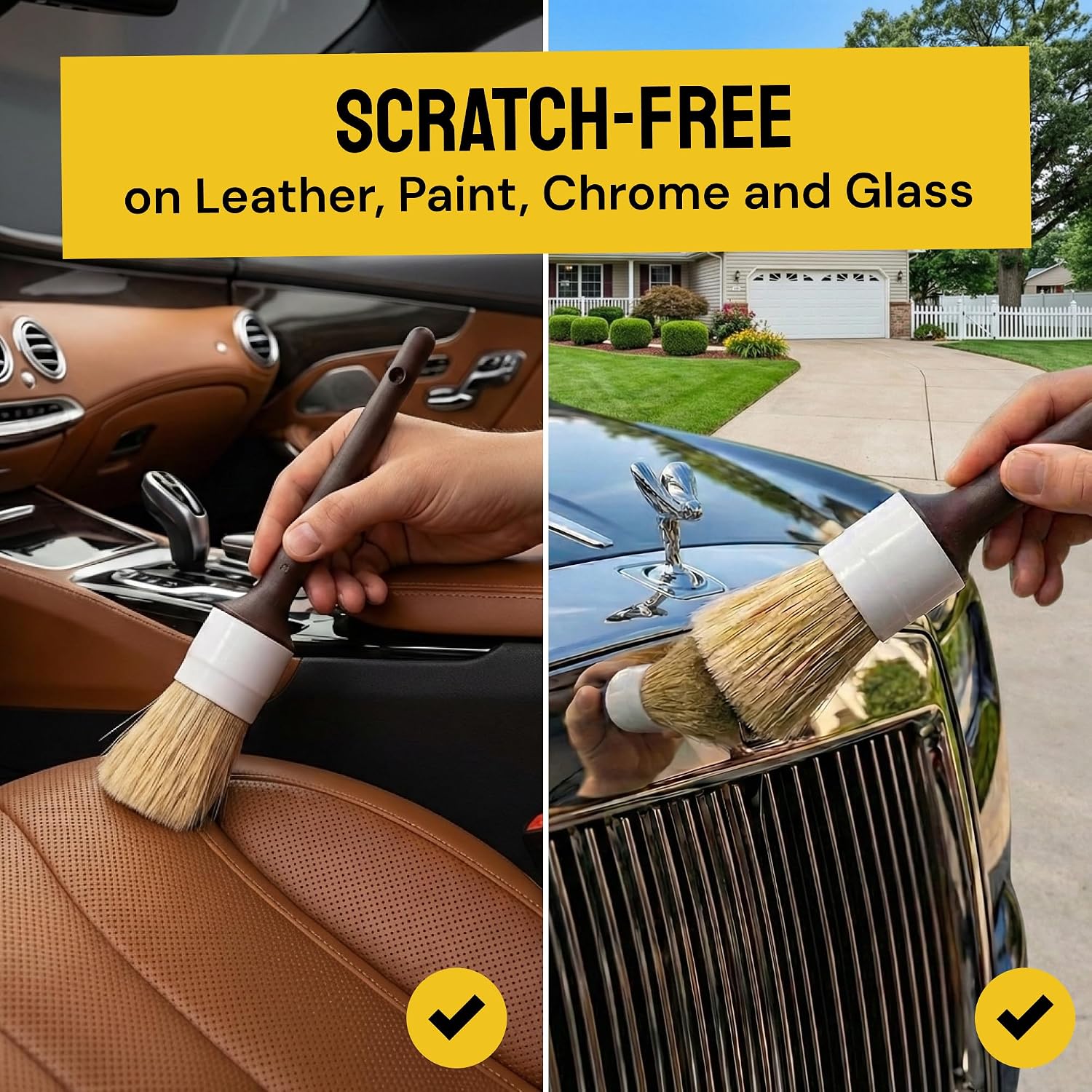 Набор щеток для детейлинга авт – обзор и цена Car Detailing Brush Set Boar Hair Interior