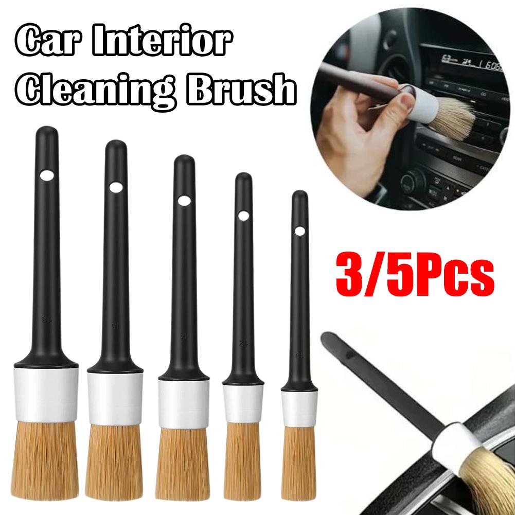 Набор щеток для детейлинга авт – обзор и цена Car Detailing Brush Set Boar Hair Interior